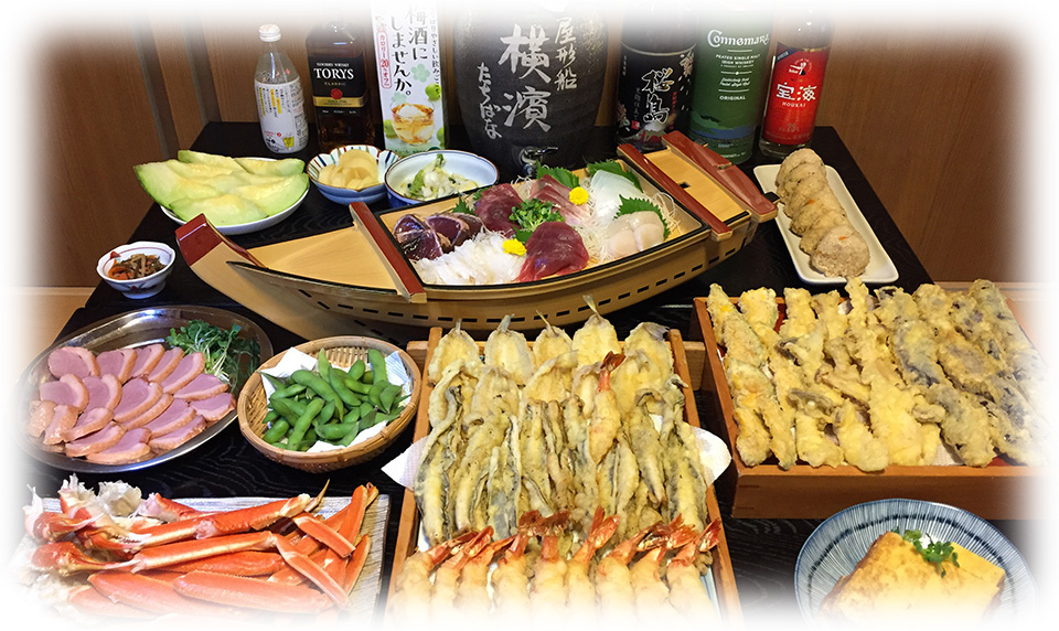 屋形船たちばなコース料理